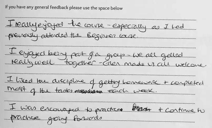 Photoshop Lessons Student Feedback and Testimonial