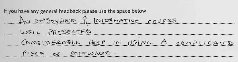 Photoshop Lessons Student Feedback and Testimonial