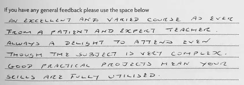 Photoshop Lessons Student Feedback and Testimonial