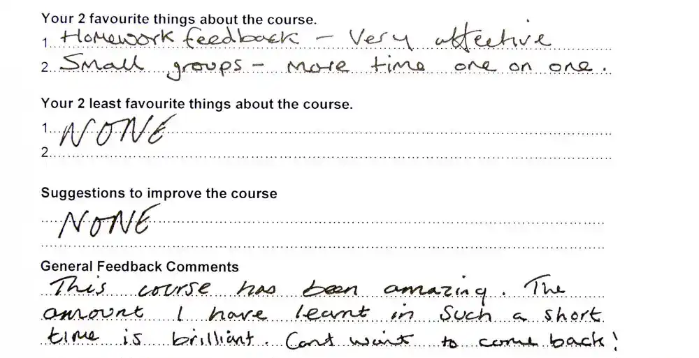 Photoshop Lessons Student Feedback and Testimonial