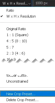 create crop preset tutorial