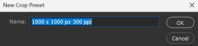 create crop preset tutorial