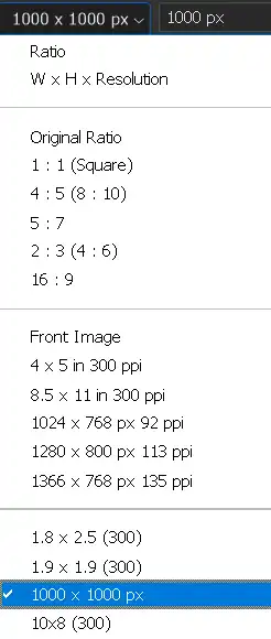 create crop preset tutorial
