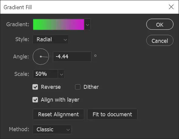 Photoshop radial gradient tutorial