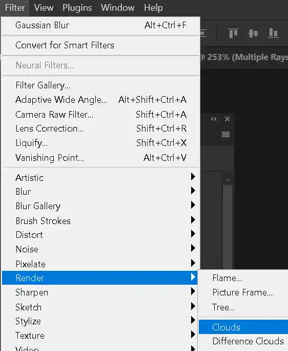 photoshop tutorial to create light beam