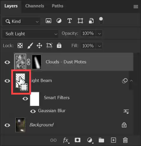 photoshop tutorial to create light beam