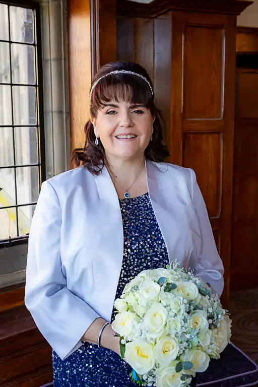 Wedding photography at Fanhams Hall in late October, Ware