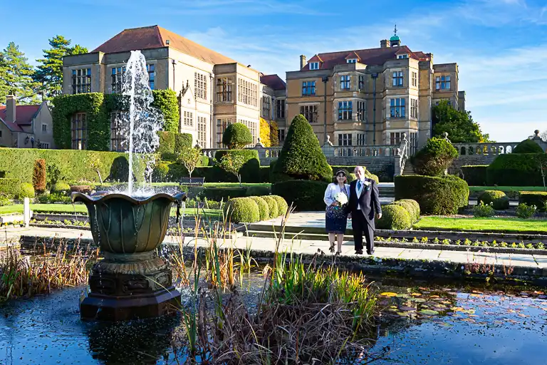 Wedding photography at Fanhams Hall in late October, Ware