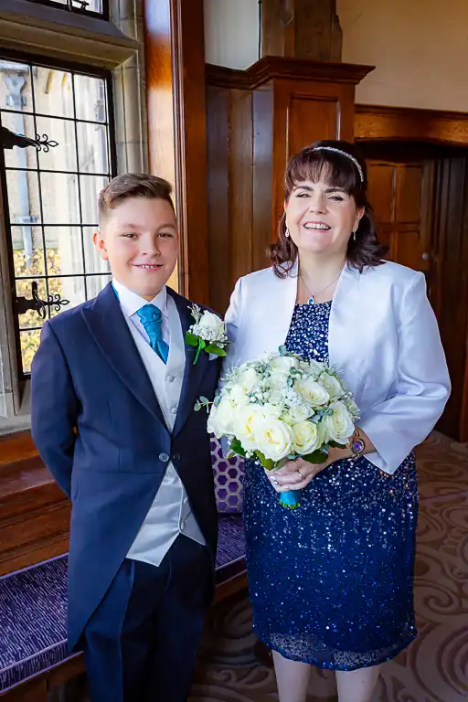 Wedding photography at Fanhams Hall in late October, Ware