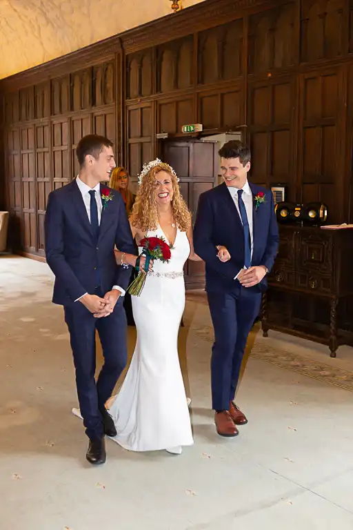 Wedding photography at Fanhams Hall in October, Ware