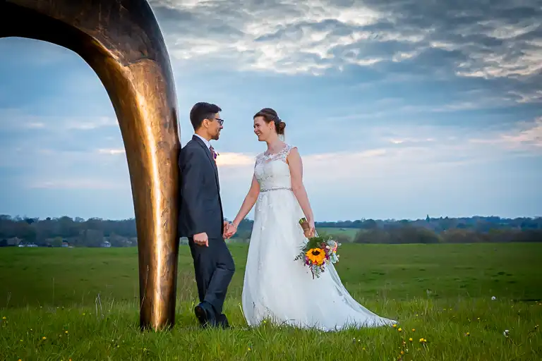 Wedding photography at Henry Moore Studio, Much Hadham