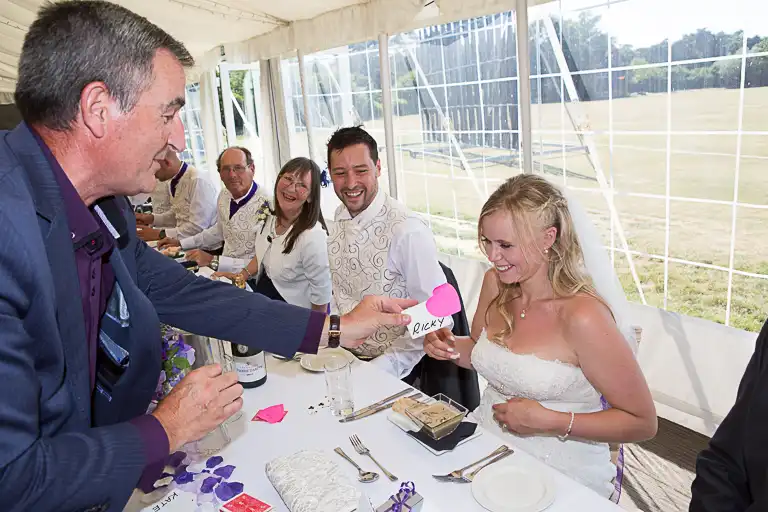 Wedding photography at Shenley Cricket Centre