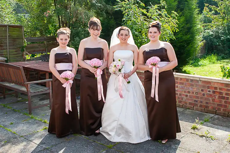 Wedding photography at Towcester Racecourse