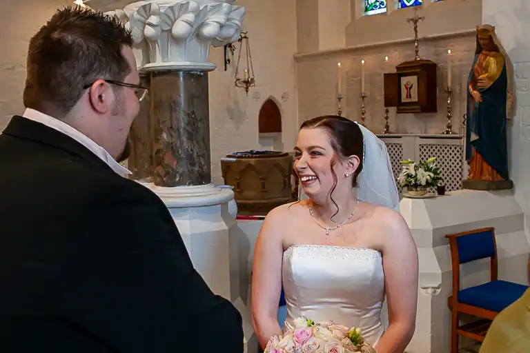 Wedding photography at Towcester Racecourse