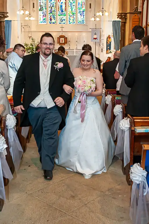 Wedding photography at Towcester Racecourse