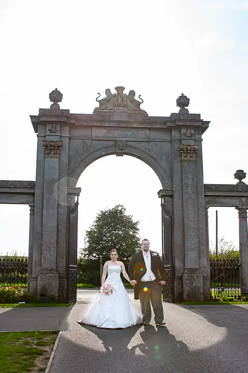 Wedding photography at Towcester Racecourse