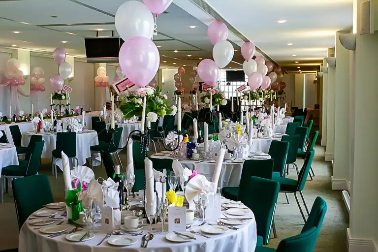 Wedding photography at Towcester Racecourse