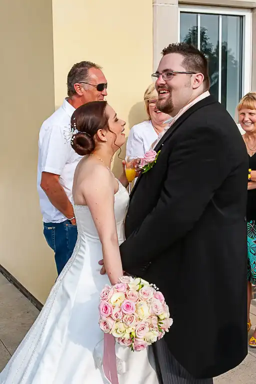 Wedding photography at Towcester Racecourse