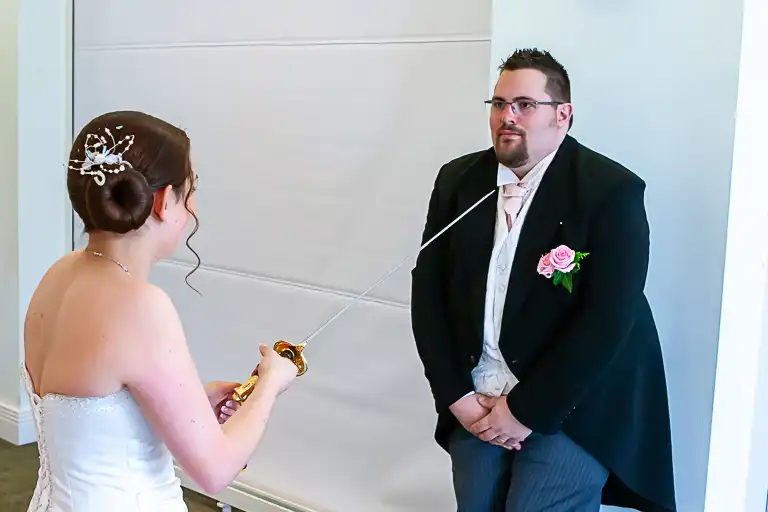 Wedding photography at Towcester Racecourse